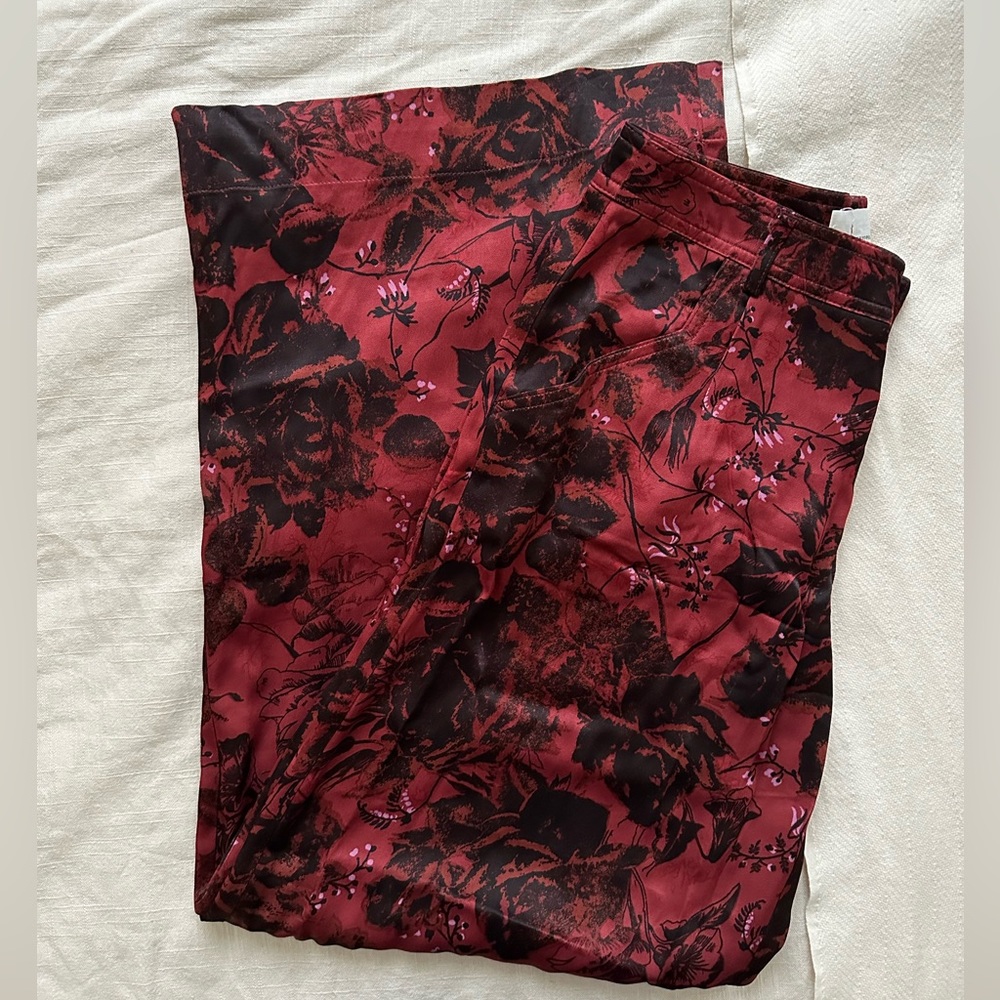 Anthropologie Low-Rise Pleated Trousers
